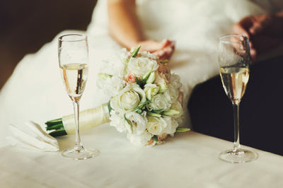 champagne boda